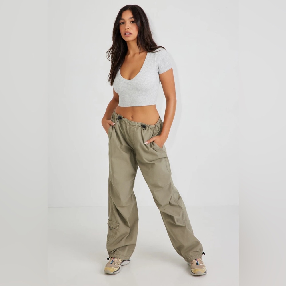 PARACHUTE PANTS WOMAN GREEN/JESHILE